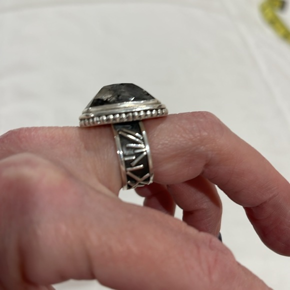 Echo of the Dreamer Rutilated Quartz Ring Sz. 7 - Picture 2 of 7
